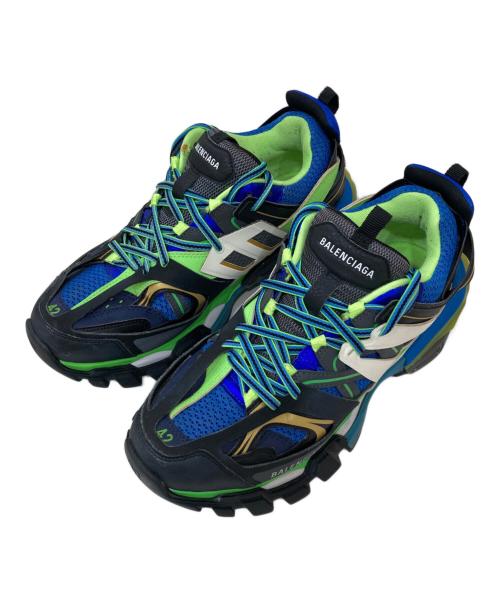 BALENCIAGA（バレンシアガ）BALENCIAGA (バレンシアガ) TRACK TRAINER ブルー×ブラック×グリーン サイズ:SIZE 27.5cmの古着・服飾アイテム