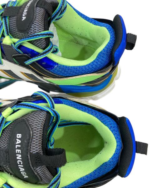 BALENCIAGA（バレンシアガ）BALENCIAGA (バレンシアガ) TRACK TRAINER ブルー×ブラック×グリーン サイズ:SIZE 27.5cmの古着・服飾アイテム
