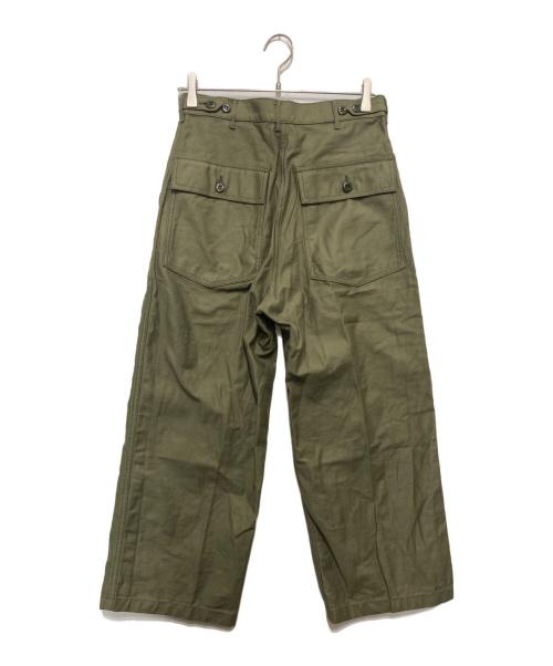 HYKE（ハイク）HYKE (ハイク) BACK SATIN BAKER PANTS カーキ サイズ:SIZE 4の古着・服飾アイテム