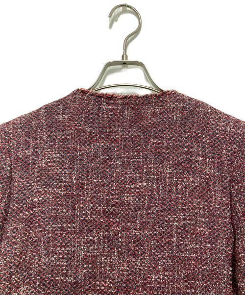 theory（セオリー）theory (セオリー) バスケットツイードコート レッド×ネイビー サイズ:SIZE Pの古着・服飾アイテム