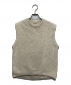 DES PRESデ プレ）の古着「フォックスカシミヤ クルーネックベスト」｜アイボリー