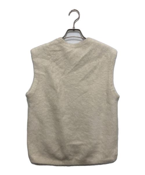 DES PRES（デ プレ）DES PRES (デ プレ) フォックスカシミヤ クルーネックベスト アイボリー サイズ:FREEの古着・服飾アイテム