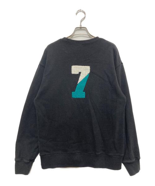 BARNS（バーンズ）BARNS (バーンズ) YALLSプリントスウェット ブラック サイズ:Mの古着・服飾アイテム