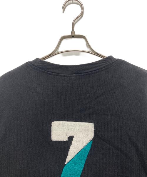 BARNS（バーンズ）BARNS (バーンズ) YALLSプリントスウェット ブラック サイズ:Mの古着・服飾アイテム