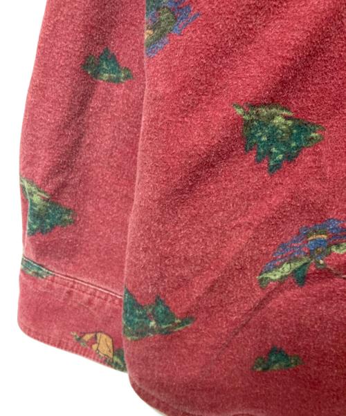 Eddie Bauer（エディーバウアー）Eddie Bauer (エディーバウアー) 総柄シャツ レッド サイズ:Lの古着・服飾アイテム