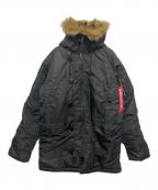 ALPHAアルファ）の古着「N-3Bタイプコート」｜ブラック