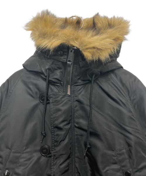 ALPHA（アルファ）ALPHA (アルファ) N-3Bタイプコート ブラック サイズ:Lの古着・服飾アイテム