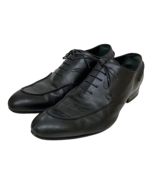 LOUIS VUITTON（ルイ ヴィトン）LOUIS VUITTON (ルイ ヴィトン) LVロゴ オックスフォードレザーシューズ ブラック サイズ:SIZE 7の古着・服飾アイテム