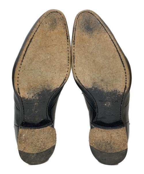LOUIS VUITTON（ルイ ヴィトン）LOUIS VUITTON (ルイ ヴィトン) LVロゴ オックスフォードレザーシューズ ブラック サイズ:SIZE 7の古着・服飾アイテム