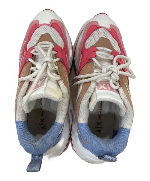 ARMANI EXCHANGE（アルマーニ エクスチェンジ）ARMANI EXCHANGE (アルマーニ エクスチェンジ) 厚底スニーカー ホワイト サイズ:23の古着・服飾アイテム