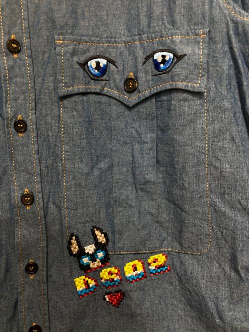 DSQUARED2（ディースクエアード）DSQUARED2 (ディースクエアード) ミリタリーシャツ インディゴ サイズ:46の古着・服飾アイテム