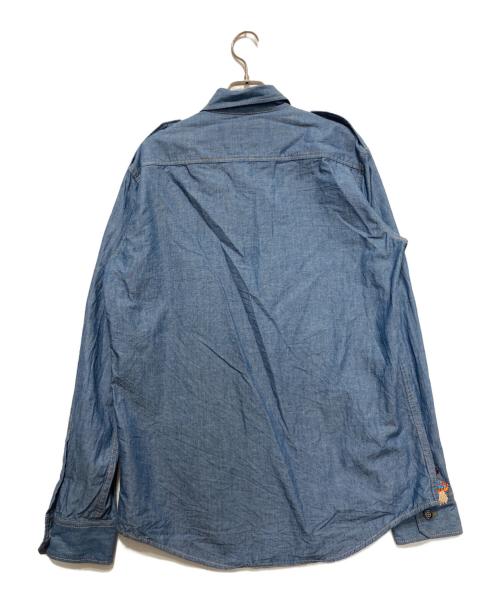 DSQUARED2（ディースクエアード）DSQUARED2 (ディースクエアード) ミリタリーシャツ インディゴ サイズ:46の古着・服飾アイテム