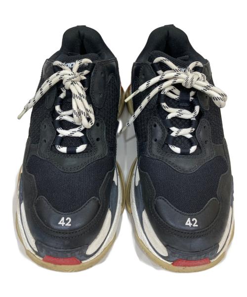 BALENCIAGA（バレンシアガ）BALENCIAGA (バレンシアガ) TRIPLE S ブラック サイズ:27.5の古着・服飾アイテム