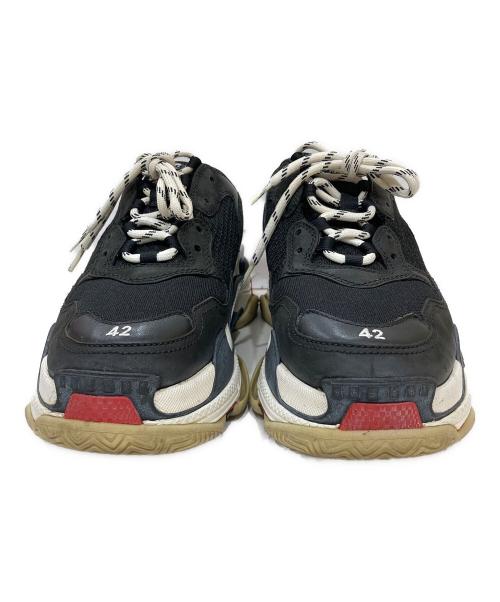 BALENCIAGA（バレンシアガ）BALENCIAGA (バレンシアガ) TRIPLE S ブラック サイズ:27.5の古着・服飾アイテム