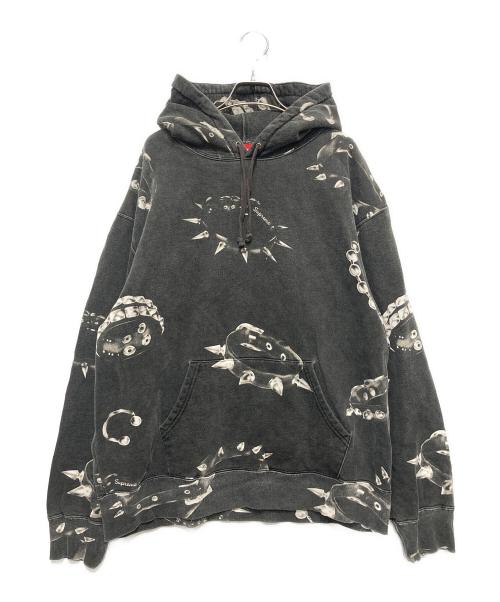 SUPREME（シュプリーム）Supreme (シュプリーム) studded collars hooded ブラック サイズ:Lの古着・服飾アイテム