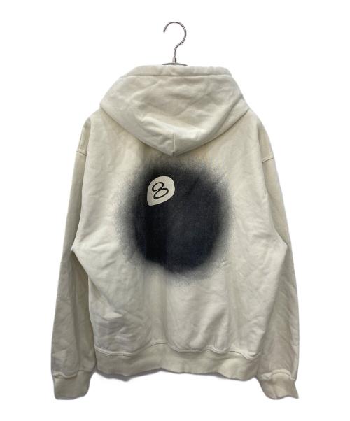 stussy（ステューシー）stussy (ステューシー) 8 BALL FADE HOODIE ベージュ サイズ:XLの古着・服飾アイテム