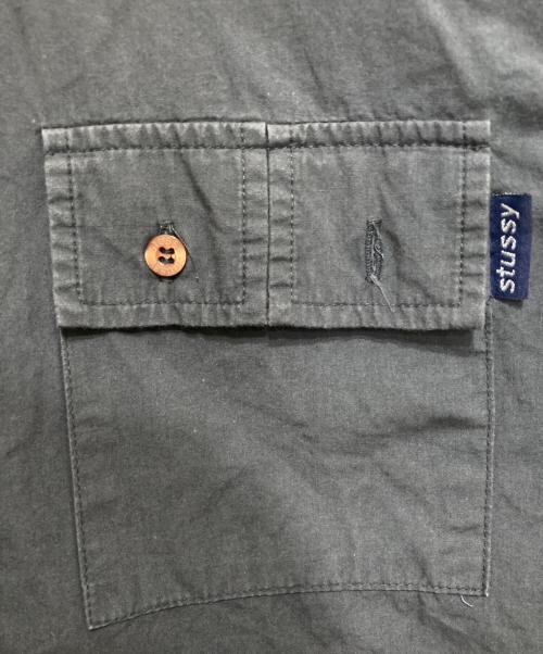stussy（ステューシー）stussy (ステューシー) コットンシャツ グレー サイズ:Sの古着・服飾アイテム