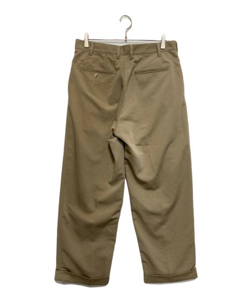 BEAMS PLUS（ビームスプラス）BEAMS PLUS (ビームスプラス) 2 Pleats Trousers PE Twill ベージュ サイズ:不明の古着・服飾アイテム