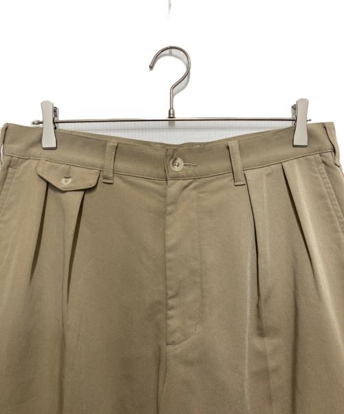 BEAMS PLUS（ビームスプラス）BEAMS PLUS (ビームスプラス) 2 Pleats Trousers PE Twill ベージュ サイズ:不明の古着・服飾アイテム