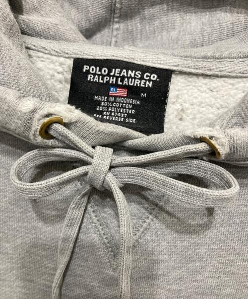 POLO JEANS CO.（ポロジーンズカンパニー）POLO JEANS CO. (ポロジーンズカンパニー) ロゴパーカー グレー サイズ:Mの古着・服飾アイテム