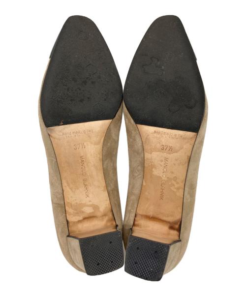 Manolo Blahnik（マノロブラニク）Manolo Blahnik (マノロブラニク) バイカラーヒールパンプス ブラウン サイズ:SIZE 37 1/2の古着・服飾アイテム