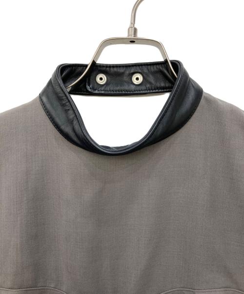 sacai（サカイ）sacai (サカイ) ノースリーブベルデッドドレス ワンピース グレー サイズ:1の古着・服飾アイテム