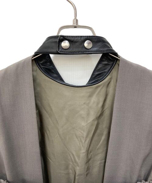 sacai（サカイ）sacai (サカイ) ノースリーブベルデッドドレス ワンピース グレー サイズ:1の古着・服飾アイテム