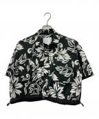 sacaiサカイ）の古着「Floral Print Shirt」｜ブラック