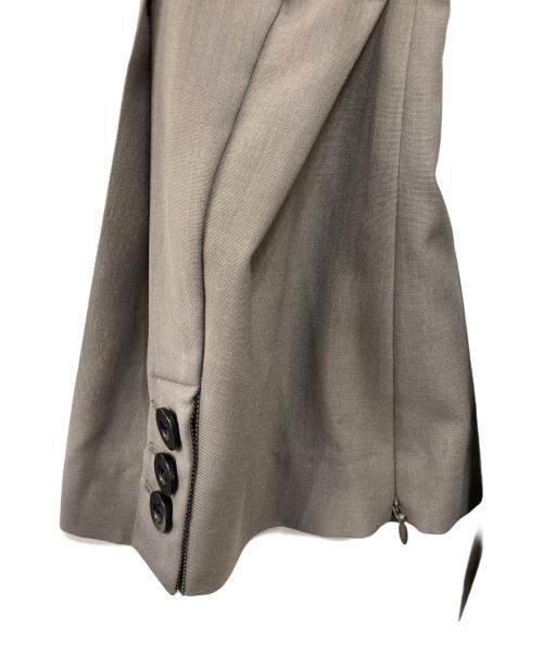 sacai（サカイ）sacai (サカイ) Suiting Pleated blazer / 異素材バックプリーツスーチングベルテッドジャケット グレー サイズ:1の古着・服飾アイテム
