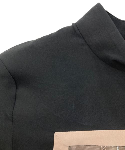 MURRAL（ミューラル）MURRAL (ミューラル) フレームドフラワーモックネックトップス ブラック サイズ:SIZE 1の古着・服飾アイテム