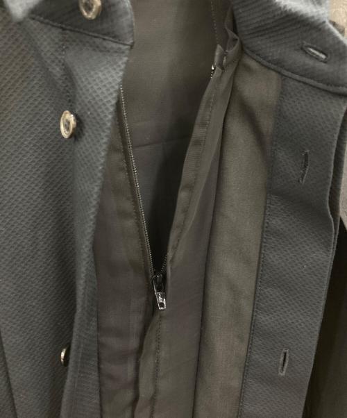 sacai（サカイ）sacai (サカイ) Chiffon Mix Cotton Poplin Shirt ブラック サイズ:2の古着・服飾アイテム