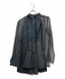 sacai（サカイ）の古着「Chiffon Mix Cotton Poplin Shirt」｜ブラック