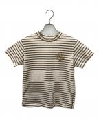 SEVEN TEN by MIHO KAWAHITOセブン テン バイ ミホ カワヒト）の古着「SVT刺繍Tシャツ」｜ブラウン