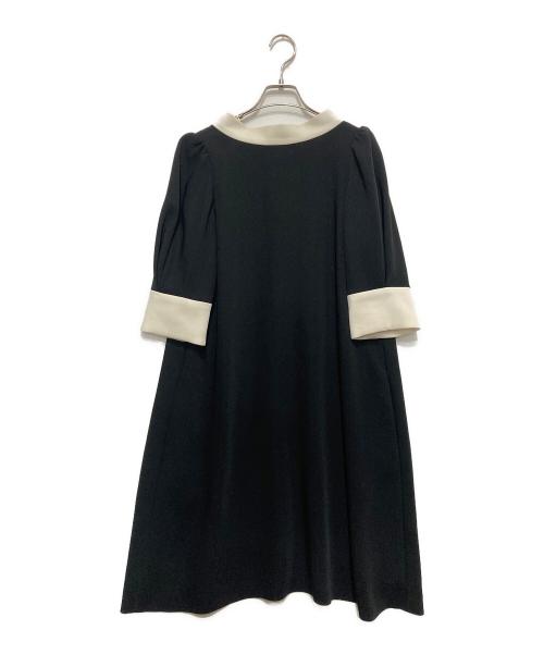 CELFORD（セルフォード）CELFORD (セルフォード) ボウタイAラインワンピース ブラック サイズ:Sの古着・服飾アイテム