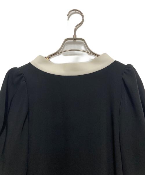 CELFORD（セルフォード）CELFORD (セルフォード) ボウタイAラインワンピース ブラック サイズ:Sの古着・服飾アイテム