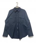 theoryセオリー）の古着「ダブルポケットシャツ」｜ネイビー