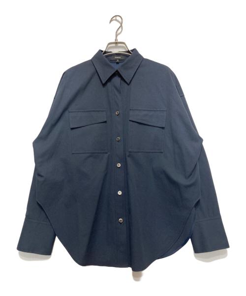 theory（セオリー）theory (セオリー) ダブルポケットシャツ ネイビー サイズ:Ｍの古着・服飾アイテム