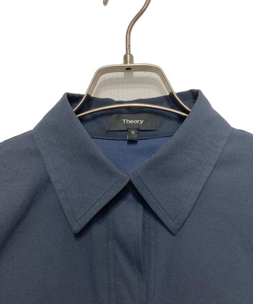theory（セオリー）theory (セオリー) ダブルポケットシャツ ネイビー サイズ:Ｍの古着・服飾アイテム