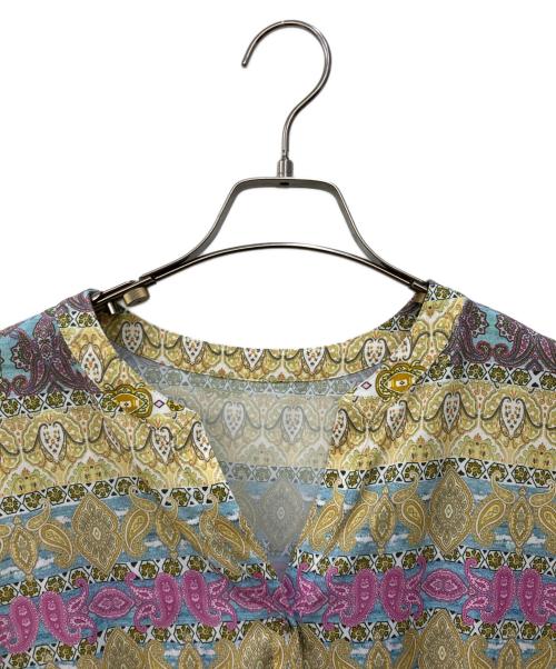 GRACE CONTINENTAL（グレースコンチネンタル）GRACE CONTINENTAL (（グレースコンチネンタル) エスニックプリントボーダー イエロー サイズ:Sの古着・服飾アイテム