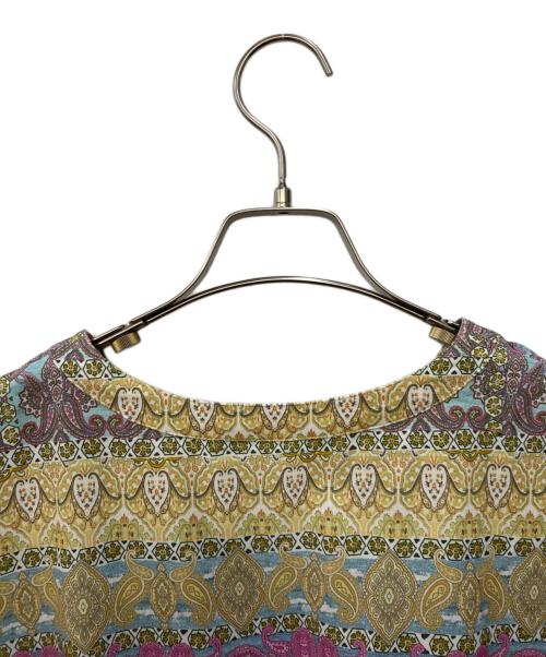 GRACE CONTINENTAL（グレースコンチネンタル）GRACE CONTINENTAL (（グレースコンチネンタル) エスニックプリントボーダー イエロー サイズ:Sの古着・服飾アイテム