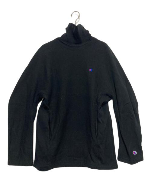 Champion REVERSE WEAVE（チャンピオン リバース ウィーブ）Champion REVERSE WEAVE (チャンピオン リバース ウィーブ) N.HOOLYWOOD (エヌ ハリウッド) ハイネックスウェット ブラック サイズ:Sの古着・服飾アイテム