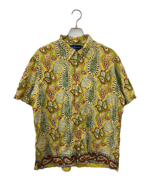RALPH LAUREN（ラルフローレン）RALPH LAUREN (ラルフローレン) ペイズリーコットンS/Sシャツ イエロー サイズ:Ｌの古着・服飾アイテム
