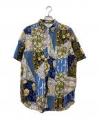 SOU・SOUソウソウ）の古着「高島縮 20/20 半袖シャツ」｜ブルー