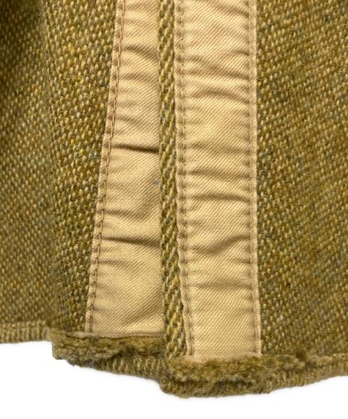 WOOLRICH（ウールリッチ）WOOLRICH (ウールリッチ) スウェード切替ウールジャケット ベージュ サイズ:XLの古着・服飾アイテム