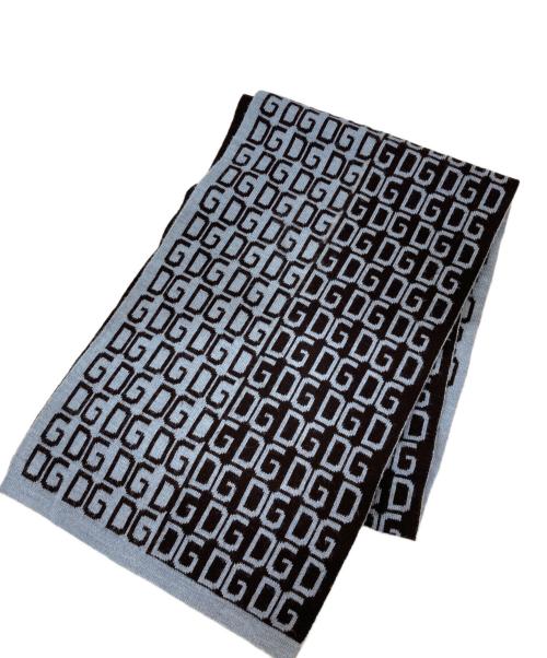 DOLCE & GABBANA（ドルチェ＆ガッバーナ）DOLCE & GABBANA (ドルチェ＆ガッバーナ) ストール ブラウン×グレーの古着・服飾アイテム