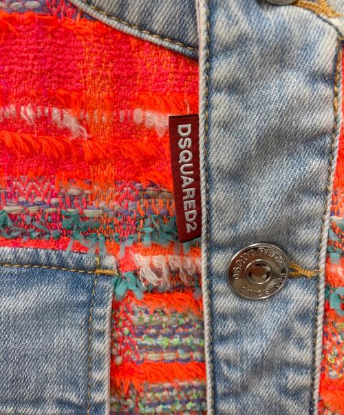 DSQUARED2（ディースクエアード）DSQUARED2 (ディースクエアード) パネルデニムジャケット インディゴ サイズ:34の古着・服飾アイテム