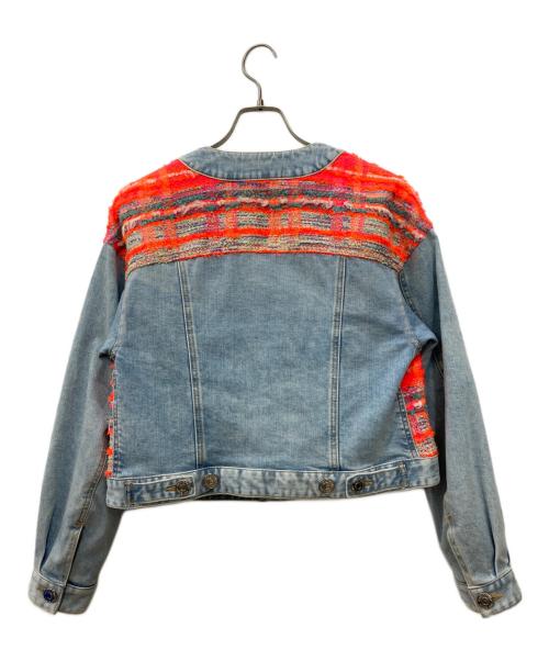 DSQUARED2（ディースクエアード）DSQUARED2 (ディースクエアード) パネルデニムジャケット インディゴ サイズ:34の古着・服飾アイテム