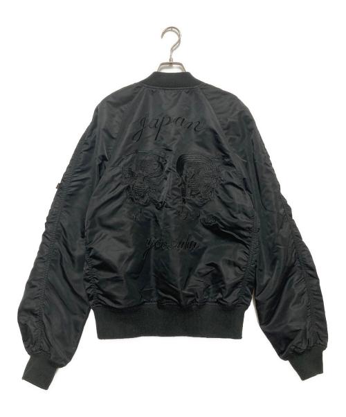 ALPHA（アルファ）ALPHA (アルファ) フライトジャケット ブラック サイズ:Lの古着・服飾アイテム