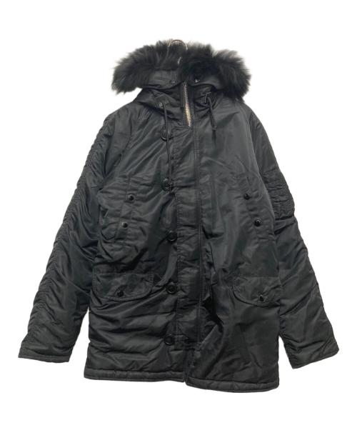 ALPHA（アルファ）ALPHA (アルファ) N-3B フライトジャケット ブラック サイズ:Mの古着・服飾アイテム