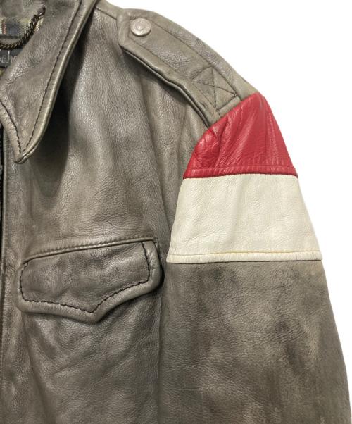 Schott（ショット）Schott (ショット) レザージャケット グレー サイズ:Mの古着・服飾アイテム